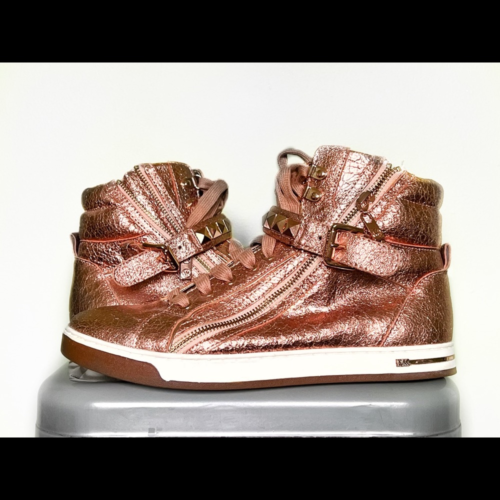 NWOT Michael Kors Rose Gold Sneakers